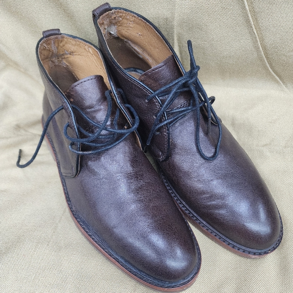 Coach Boots Mens 10.5 Brown Leather Chukka Boots Shoes  Ankle boots